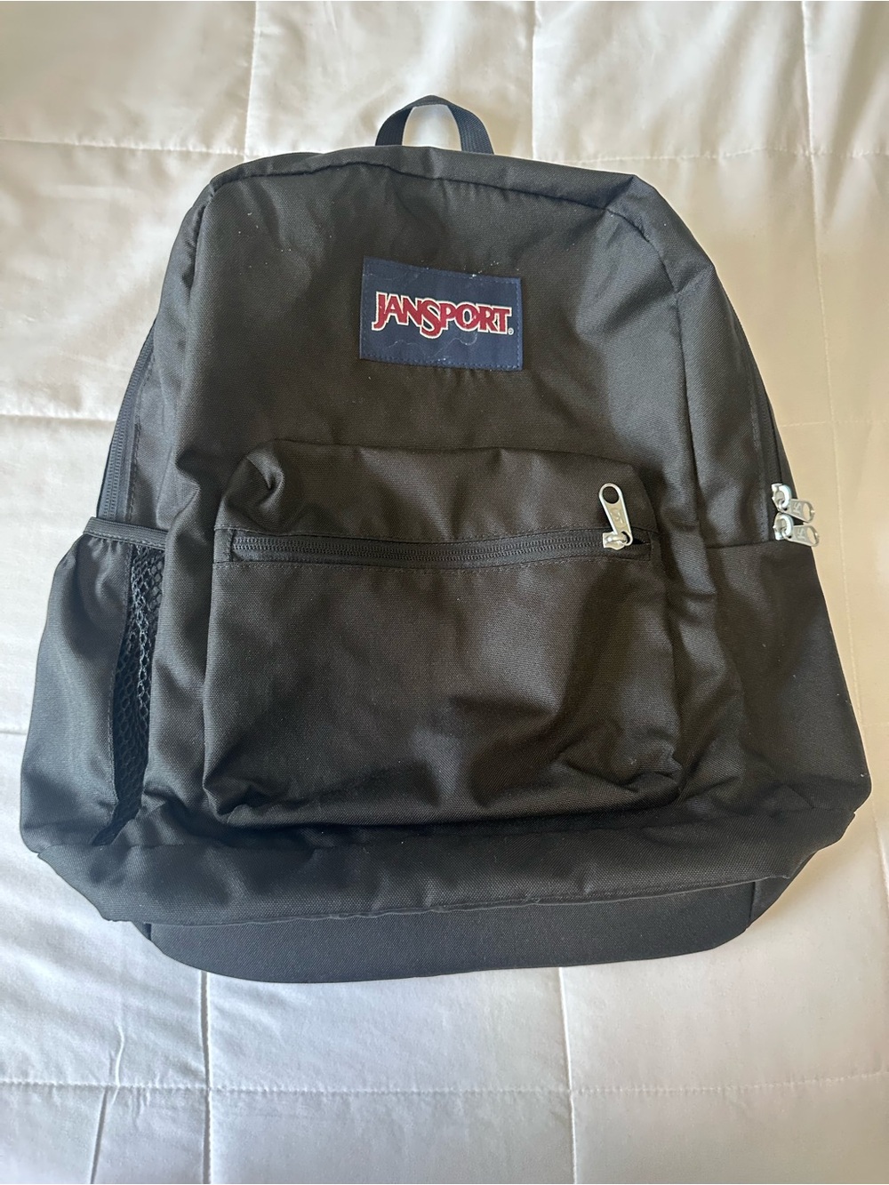 Jansport Black Backpack with Red Logo